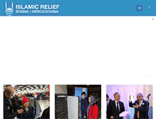 Tablet Screenshot of islamic-relief.ba