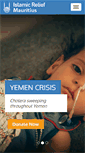 Mobile Screenshot of islamic-relief.mu
